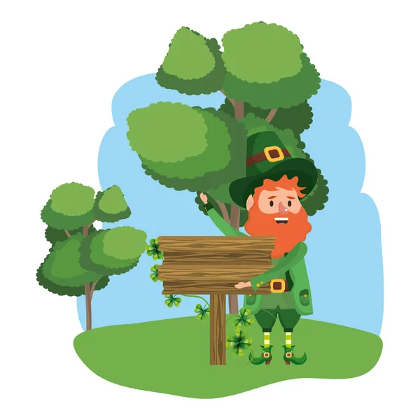 St Patricks Day Leprechaun — Stock vektor