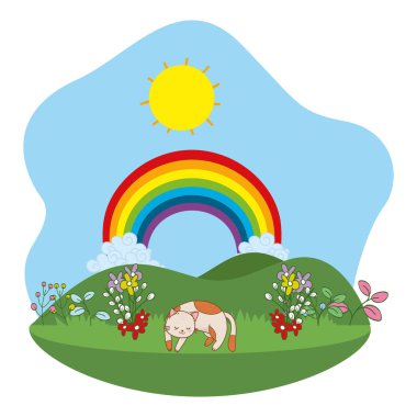 Sevimli Pet hayvan karikatür