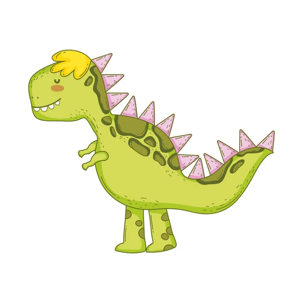 Lindo tiranosaurio rex carácter — Vector de stock