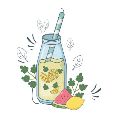 lezzetli sağlıklı yemek karikatür