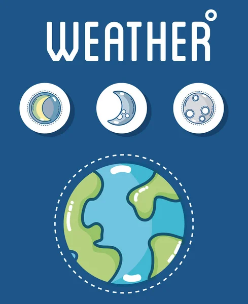 Météo et prévisions — Image vectorielle