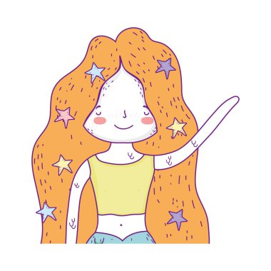 Güzel küçük kız karakter