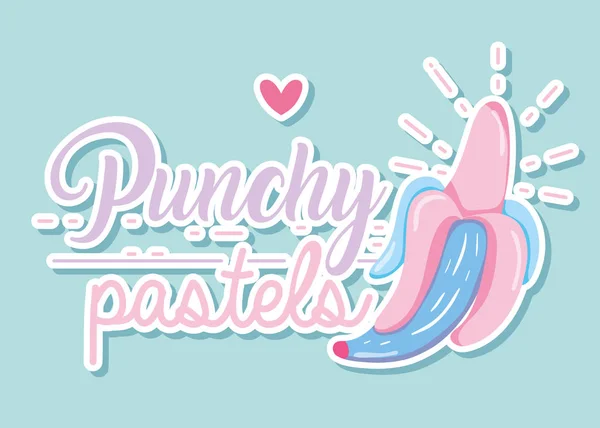 Punchy pastel concept — Stock Vector