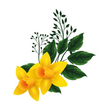 çiçek tropikal karikatür