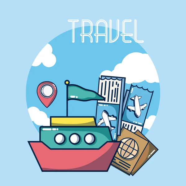 Viagens e férias —  Vetores de Stock