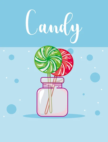 Candy snack concept — Stock Vector