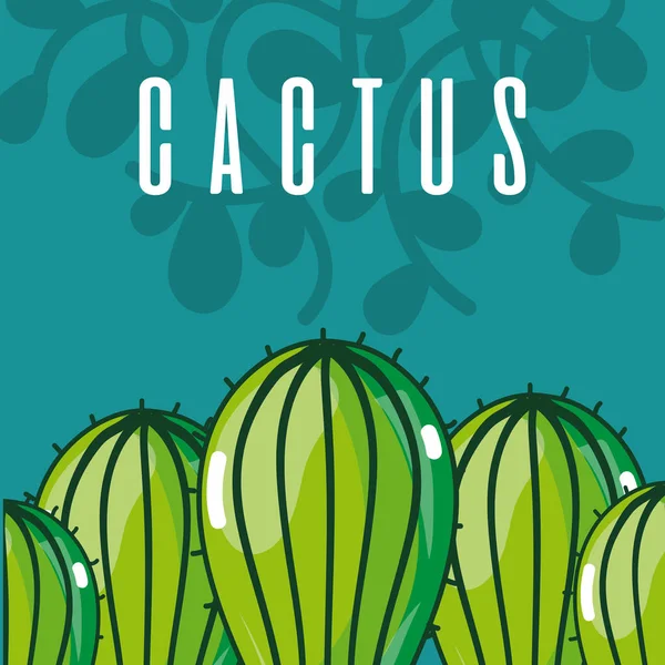 Cactus concepto de planta verde — Archivo Imágenes Vectoriales