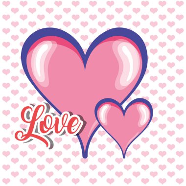 aşk mesajı dekorasyon tasarımı ile kalpler