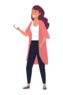 Bin yıllık genç kişi akıllı telefon mesajlaşma