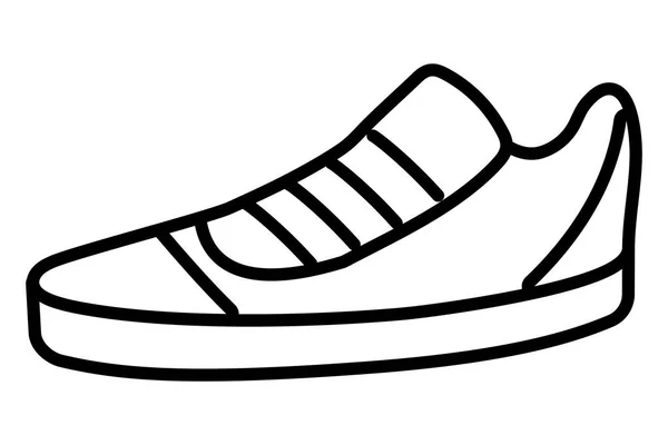 Casual stile scarpa sportiva isolato — Vettoriale Stock