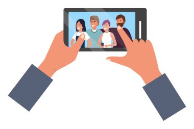 Eller tutan akıllı telefon uygulaması görüntülü arama