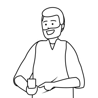 Bin yıllık genç kişi akıllı telefon portre siyah beyaz mesajlaşma