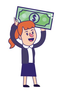 İş kadını bankacılık finansal planlama