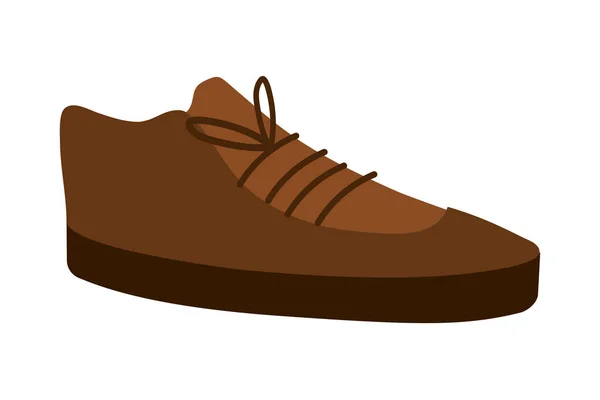 エレガントな革の仕事の靴は隔離された — ストックベクタ