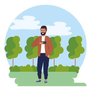 Bin yıllık kişi şık kıyafet arka plan çerçevesi