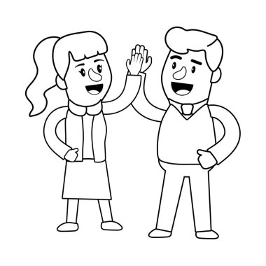 Bankacılık takım çalışması finansal planlama siyah beyaz