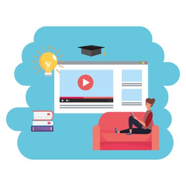 Online eğitim bin yıllık öğrenci web sayfası