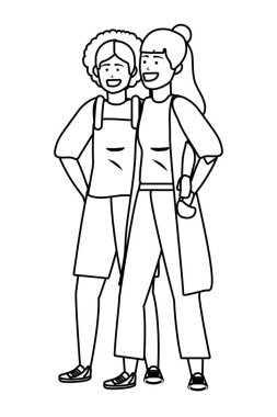 Bin yıllık çift birlikte siyah ve beyaz dışarı asılı