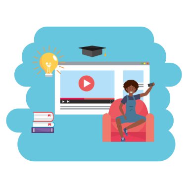 Online eğitim bin yıllık öğrenci web sayfası