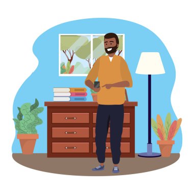 Kapalı arka plan metin akıllı telefon kullanarak Milenyum