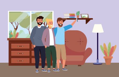 Bin yıllık grup akıllı telefon selfie arka plan alarak