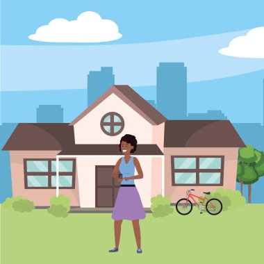 Akıllı telefon tarama ev arka plan kullanarak Milenyum