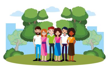 Genç arkadaşlar çizgi film