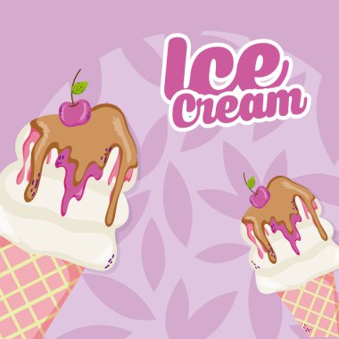 Lezzetli dondurma çizgi film