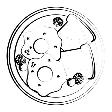 lezzetli lezzetli breakfast çizgi film