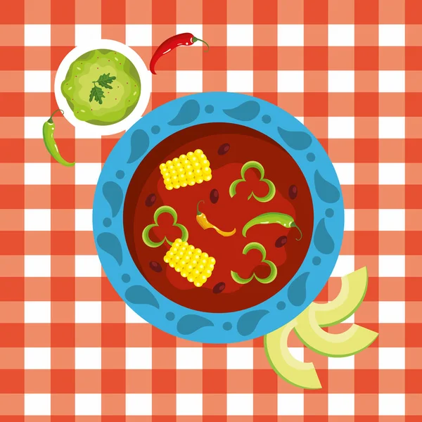 Mexicaans eten gastronomie — Stockvector