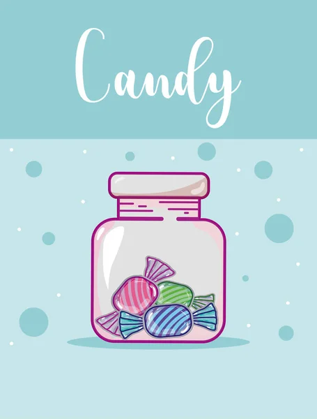 Candy snack concept — Stock Vector