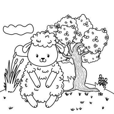 sevimli küçük hayvan karikatür