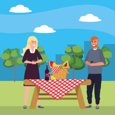 Bin yıllık çift tarih selfie doğa arka plan