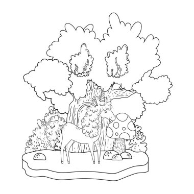 manzara güzel küçük Unicorn