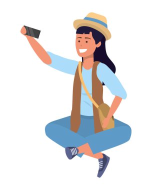 Bin yıllık öğrenci izole akıllı telefonda tarama oturuyor