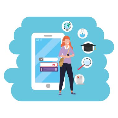 Akıllı telefon sıçrama çerçevesi kullanarak online eğitim bin yıllık öğrenci