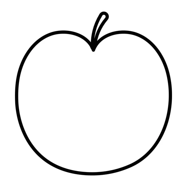 Mezza mela fresca — Vettoriale Stock