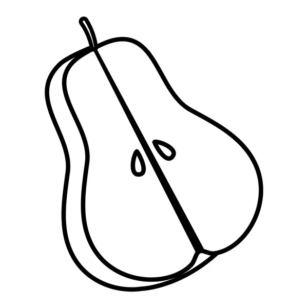 Свіжий значок фруктів груші — стоковий вектор