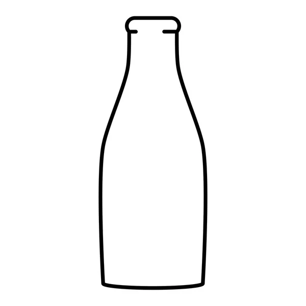 Glazen fles leeg icoon — Stockvector