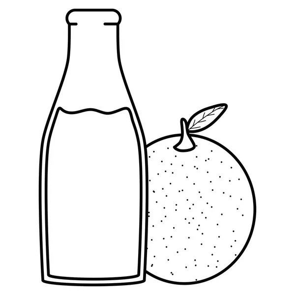 Свіжі фрукти апельсинового соку в ботфорті — стоковий вектор