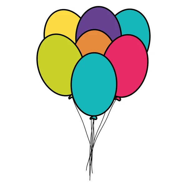 Воздушные шары для вечеринок — стоковый вектор