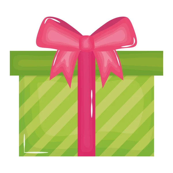 Gift box present icon — Stock Vector