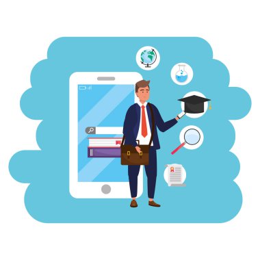 Akıllı telefon sıçrama çerçevesi kullanarak online eğitim bin yıllık öğrenci