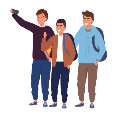 Bin yıllık grup selfie çekiyor