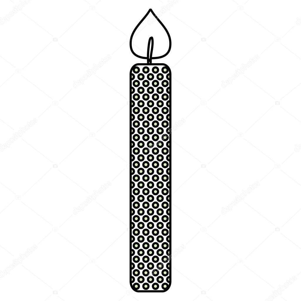 birthday candle isolated icon
