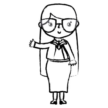 saç modeli ve zarif giysi tasarımı ile şekil kadın