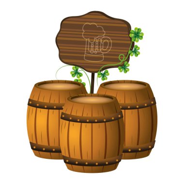 bira varil ahşap işareti