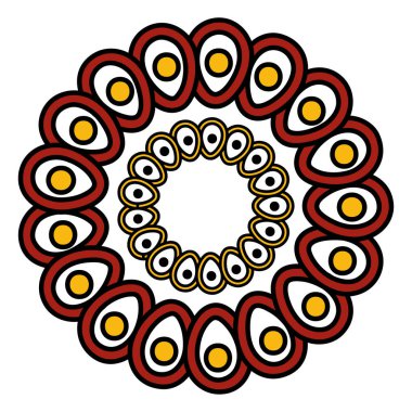 meksika dekoratif çiçek simgesi