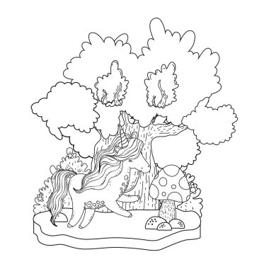 manzara güzel küçük Unicorn