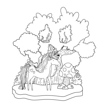 manzara güzel küçük Unicorn